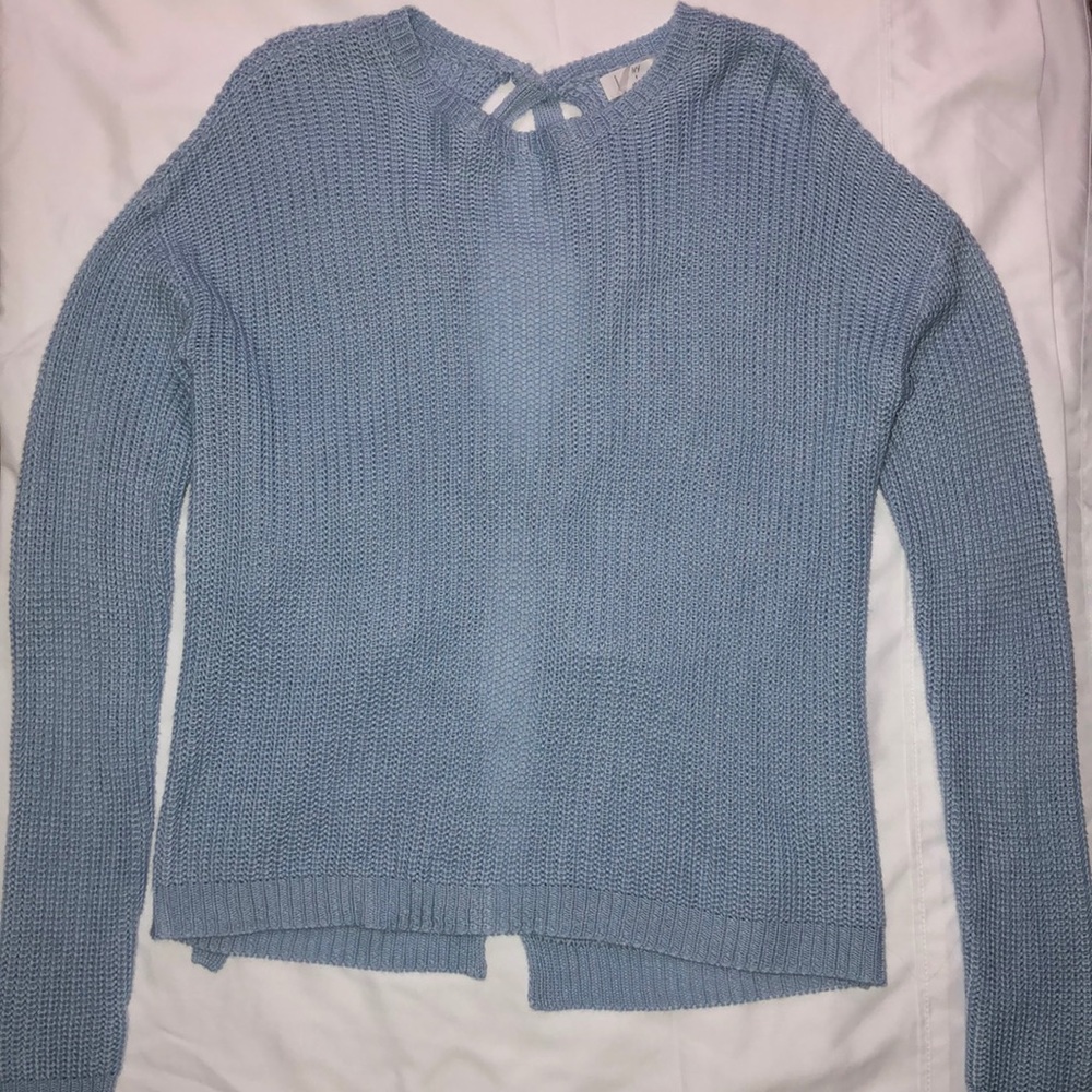 Blue Knitted Blouse